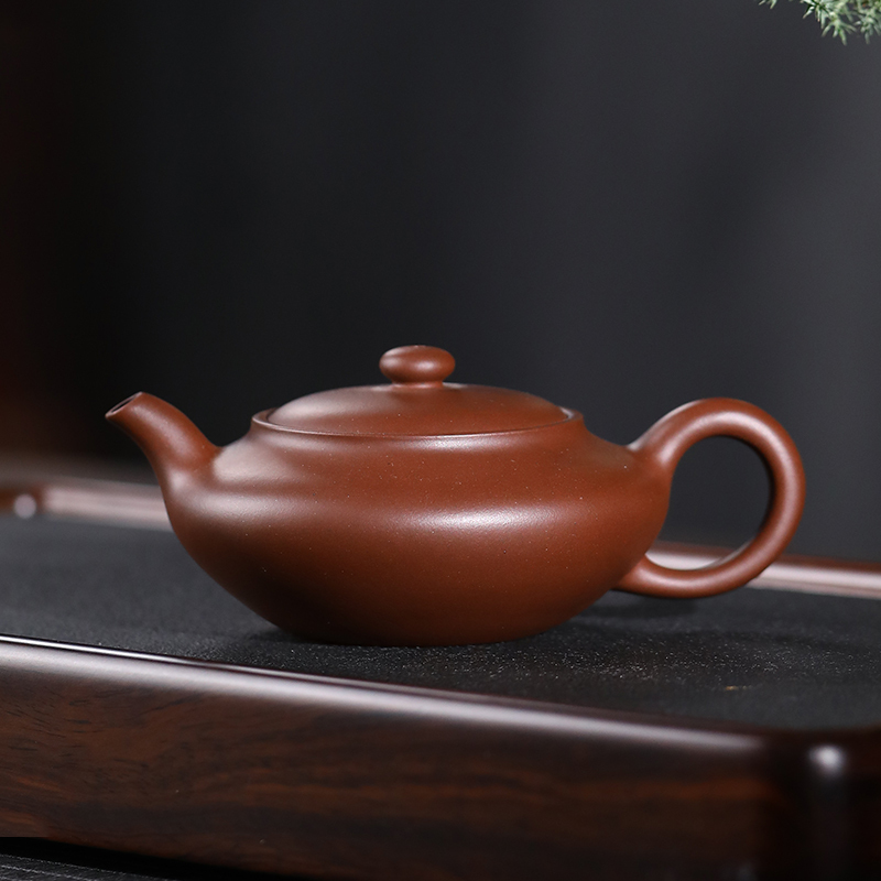 Yixing Purple Clay Teapot sculpture art bianfu Original purple clay hand made Boutique Teapot