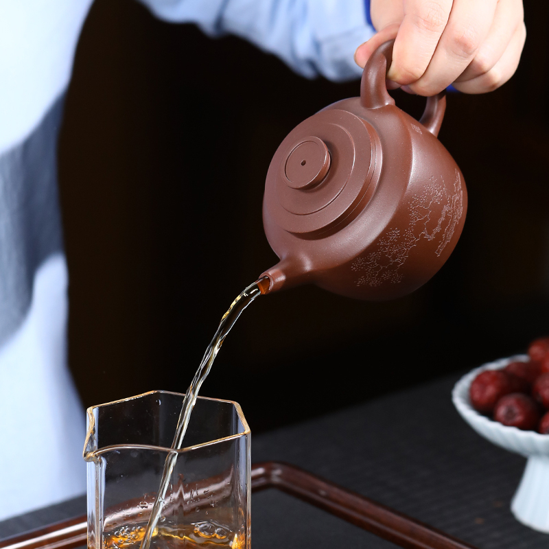 Yixing Purple Clay Teapot Original purple clay Practical vessel shapes hand made julunzhu  220ml