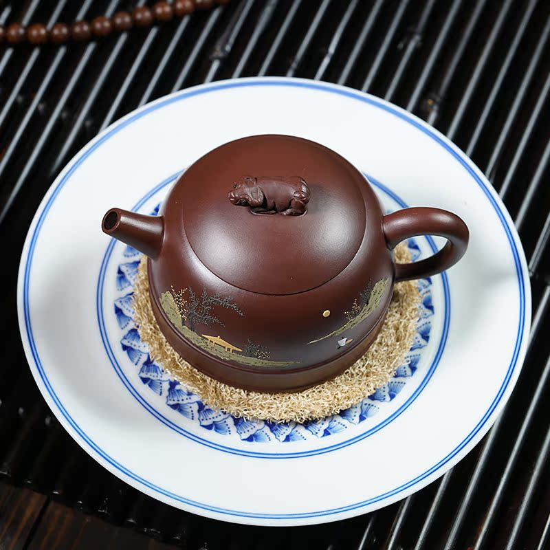 Yixing Purple Clay Teapot Original purple clay hand made Boutique Teapot Practical vessel shapes 200ml