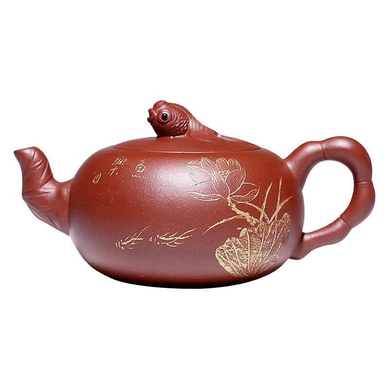 Yixing Purple Clay Teapot Original red clay hand made Large capacity Boutique Teapot 350ml