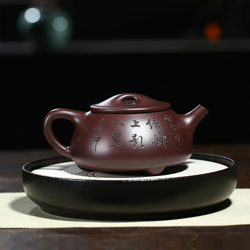 Yixing Purple Clay Teapot hand made Original purple clay Classic shapes 310ml Large capacity