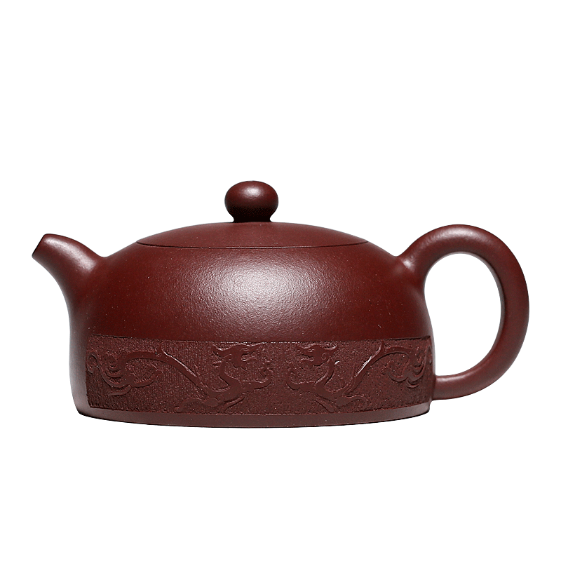 Yixing Purple Clay Teapot Original purple clay Hand engraving Classic shapes 200ml