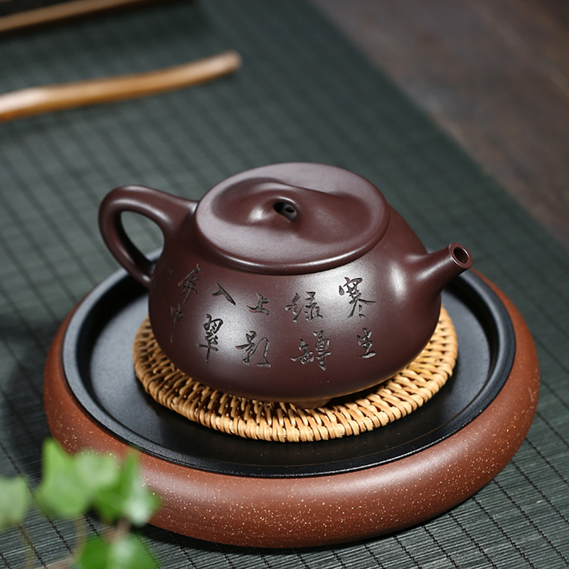 Yixing Purple Clay Teapot hand made Original purple clay Classic shapes 310ml Large capacity