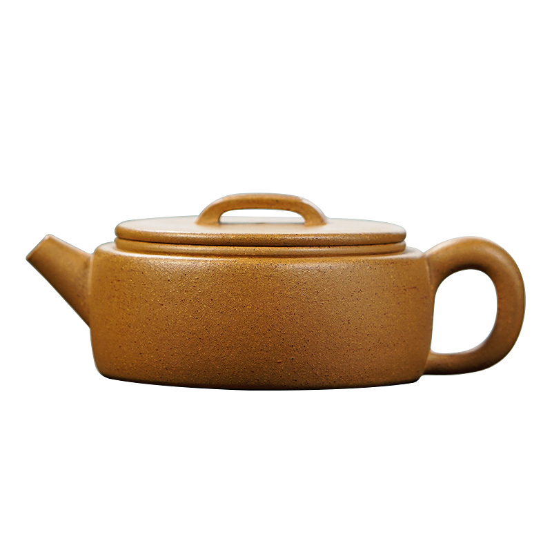 Yixing Purple Clay Teapot Golden Duan clay Large caliber hand made Practical vessel shapes 150ml