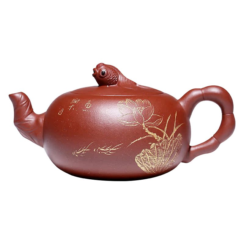 Yixing Purple Clay Teapot Original red clay hand made Large capacity Boutique Teapot 350ml