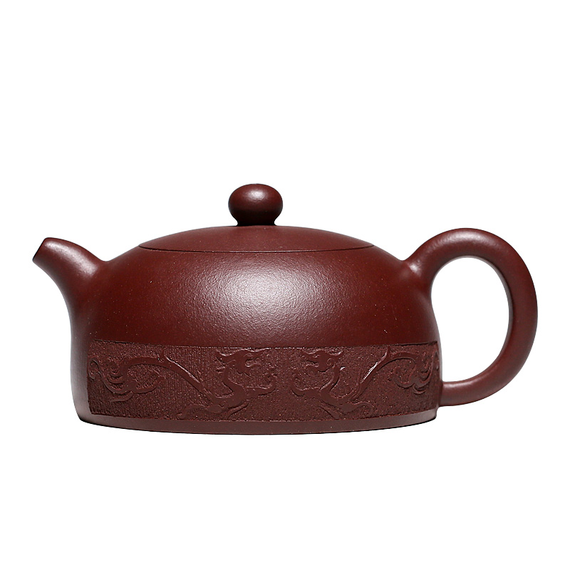 Yixing Purple Clay Teapot Original purple clay Hand engraving Classic shapes 200ml