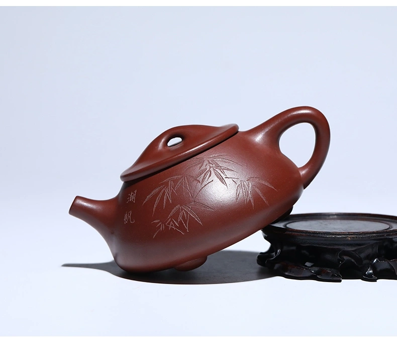 Yixing Purple Clay Teapot Jingzhou Handmade Kung Fu Tea Set 360ml Household Teapot