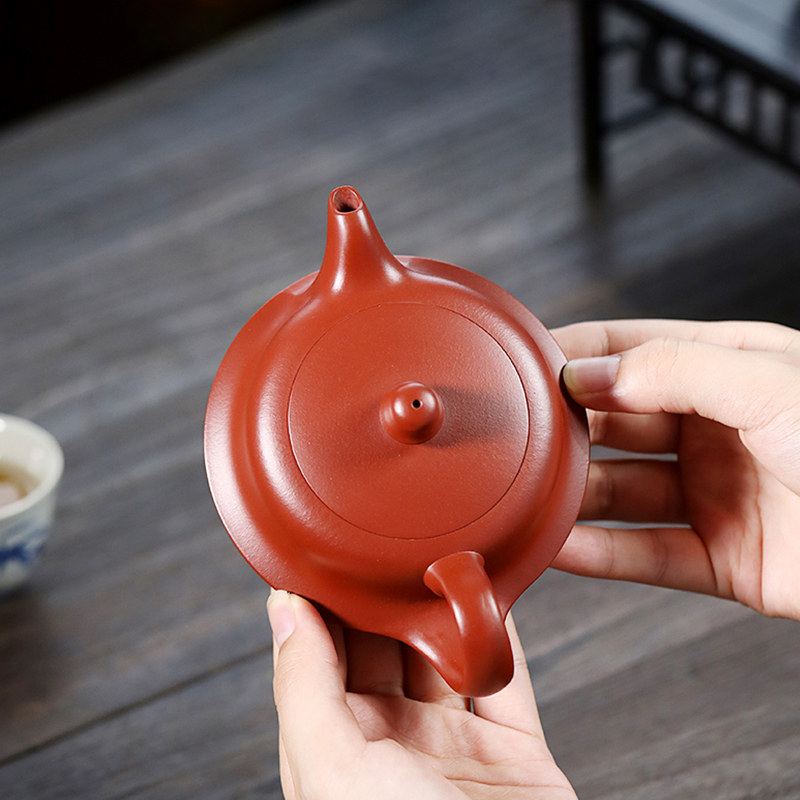 Yixing Purple Clay Teapot - Yuanhu Handmade Purple Clay Teapot 200ml - Premium Teapot - Traditional Craft