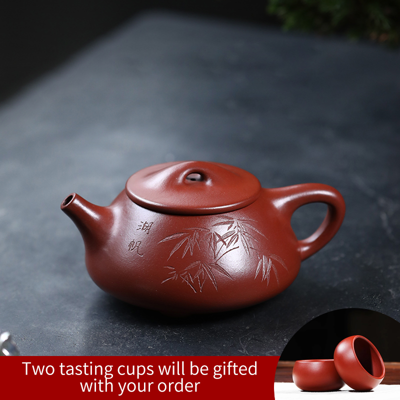 Yixing Purple Clay Teapot Jingzhou Handmade Kung Fu Tea Set 360ml Household Teapot