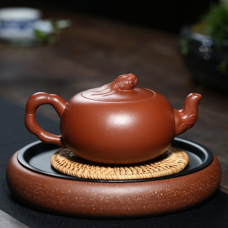 Yixing Purple Clay Teapot Original red clay hand made Large capacity Boutique Teapot 350ml