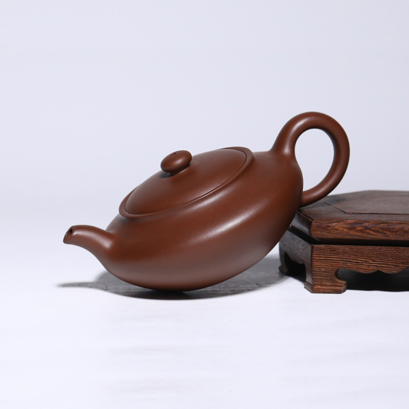 Yixing Purple Clay Teapot sculpture art bianfu Original purple clay hand made Boutique Teapot