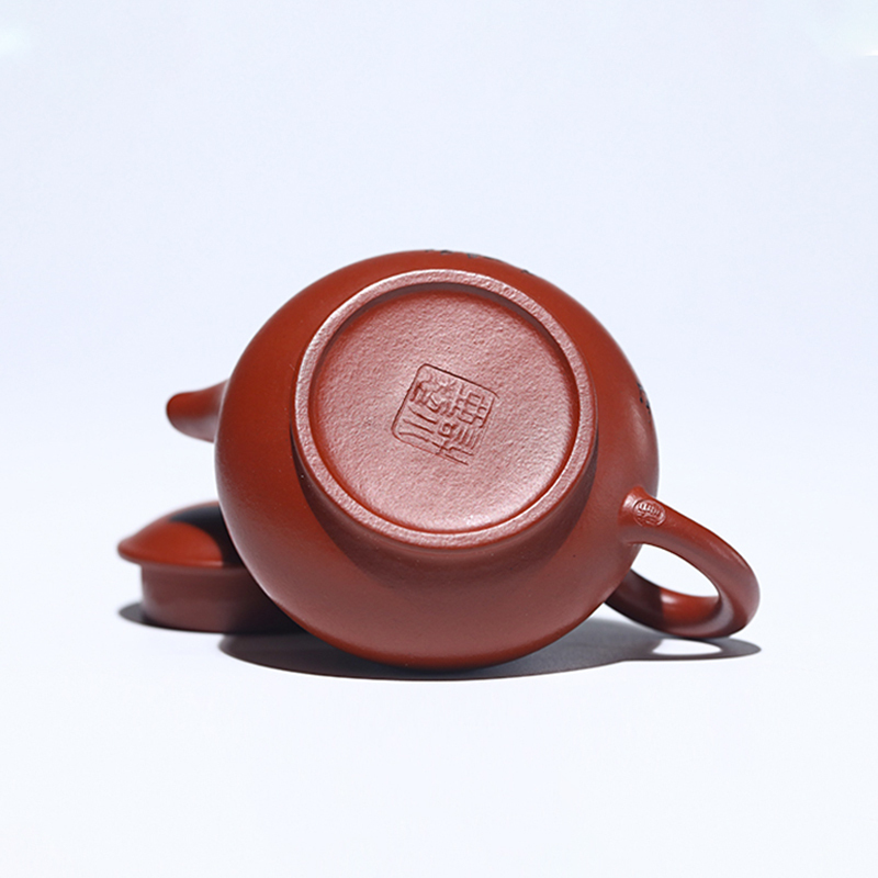 Yixing Zisha Teapot Original Mine Original Mine Red Clay Pan Teapot Famous Artist Xu Xiaoya Handmade Tea Set Teapot