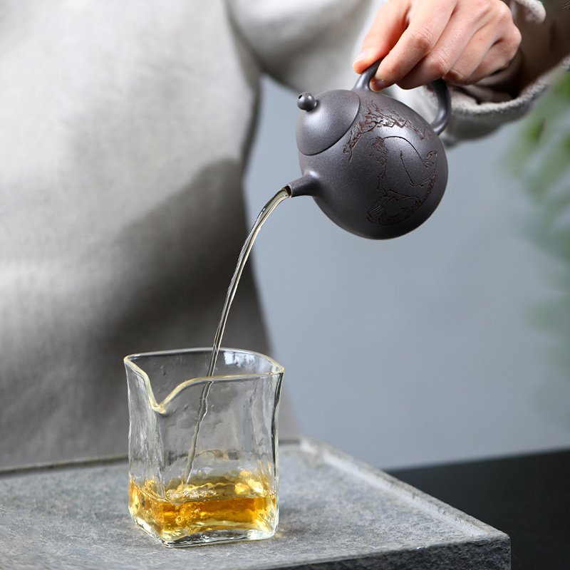 Yixing Zisha Teapot Raw Ore Grey Section Clay Dragon Egg National Worker Xu Xiaoya Handmade Tea Set Teapot