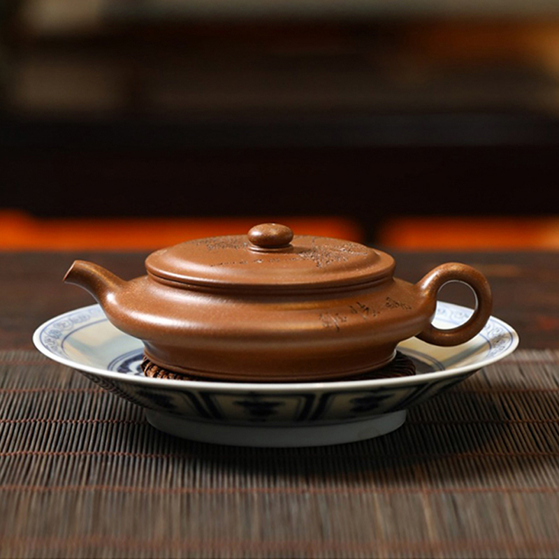 Yixing Purple Clay Teapot  Teapot Famous Artist Yin Yusheng All Handmade  Clay Tea Set Teapot