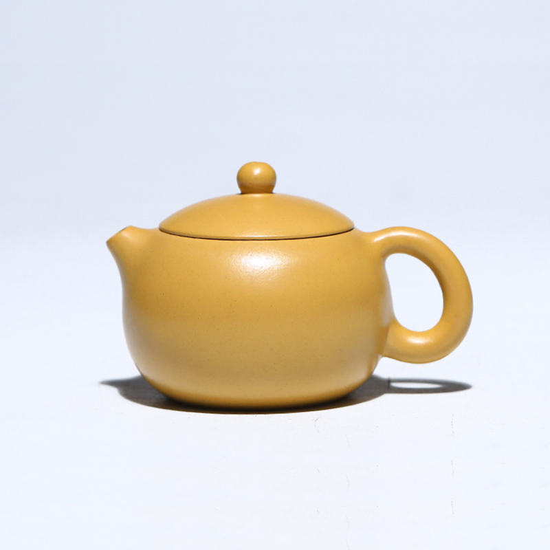 Yixing Purple Clay Teapot Famous Teapot All Handmade Raw Ore Gold Section Clay Longevity Peach Teapot for Self-use Teapots