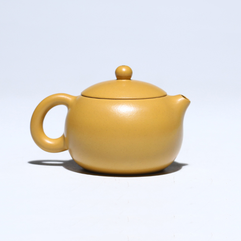 Yixing Purple Clay Teapot Famous Teapot All Handmade Raw Ore Gold Section Clay Longevity Peach Teapot for Self-use Teapots