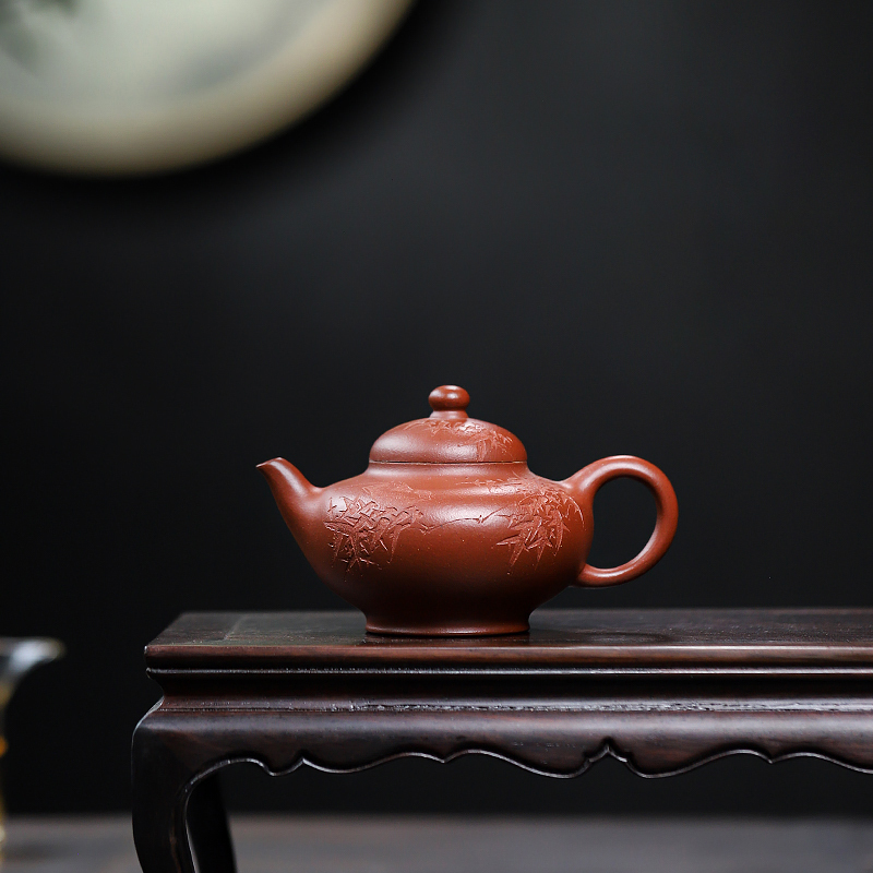 Yixing Zisha Teapot Original Mine Acacia Honghuaying Teapot Famous Artist Luna Complete Handmade Tea Set Teapot