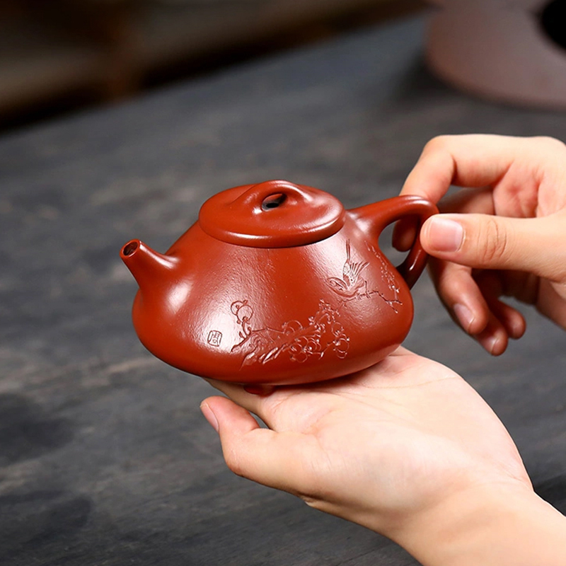 Yixing raw ore purple clay pot, famous national senior engineer Zhou Xiaoming, pure manual ziye shipao raw ore red mud Dahongpao