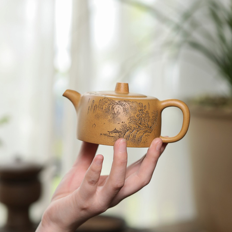 yixing teapot clayteapot chinese pot purple clay