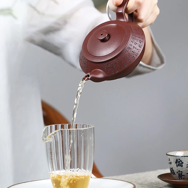 yixing teapot clayteapot chinese pot purple clay