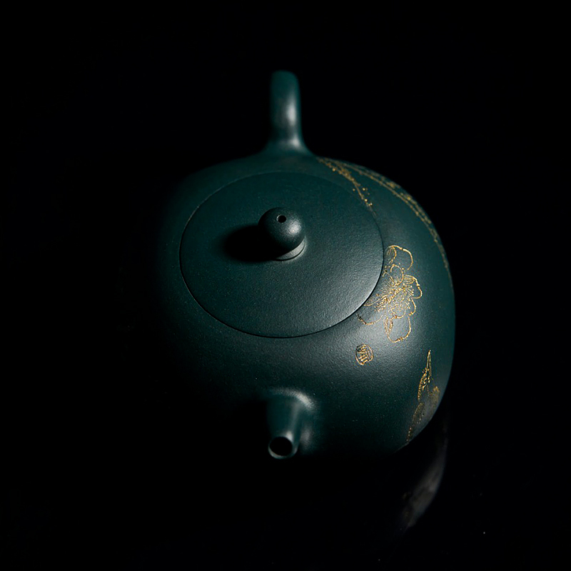 Yixing Zisha Teapot by Master Lu Na - Fully Handmade Original Green Clay 'Yu Fang' Style Kung Fu Tea Set Brewing Pot  310cc