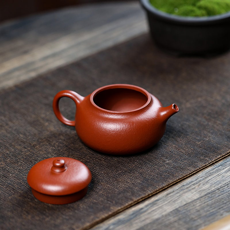Yixing Purple Clay Teapot - Master Artisan Fully Handmade Original Zhu Ni Clay Huixin Teapot 160ml