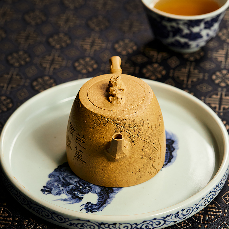 Yixing Zisha Teapot - Original Duanni Clay "Qianqiu" Style Pure Handmade Teapot 180ml