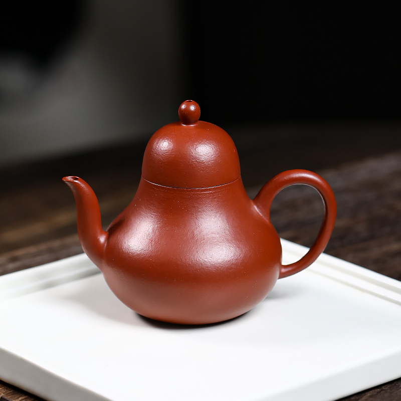 Yixing Zisha Master Handmade Original Zhu Ni Clay "Siting" Teapot for Gongfu Tea 120ml