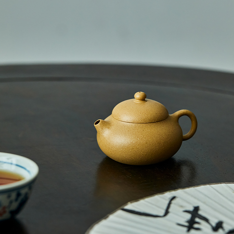Yixing Zisha "Wendan" Teapot Original Lidi Green Clay | Fully Handmade by Master Artisan | For Home Tea Brewing 75ml