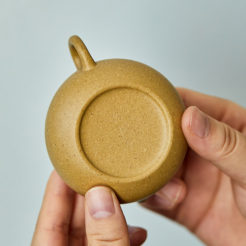 Yixing Zisha "Wendan" Teapot Original Lidi Green Clay | Fully Handmade by Master Artisan | For Home Tea Brewing 75ml