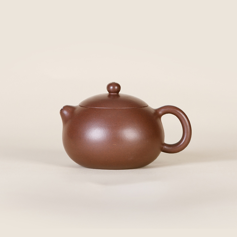 Yixing Zisha "Mini Xishi" Teapot Original Purple Clay | Fully Handmade by Master Artisan | For Home Tea Brewing 175ml