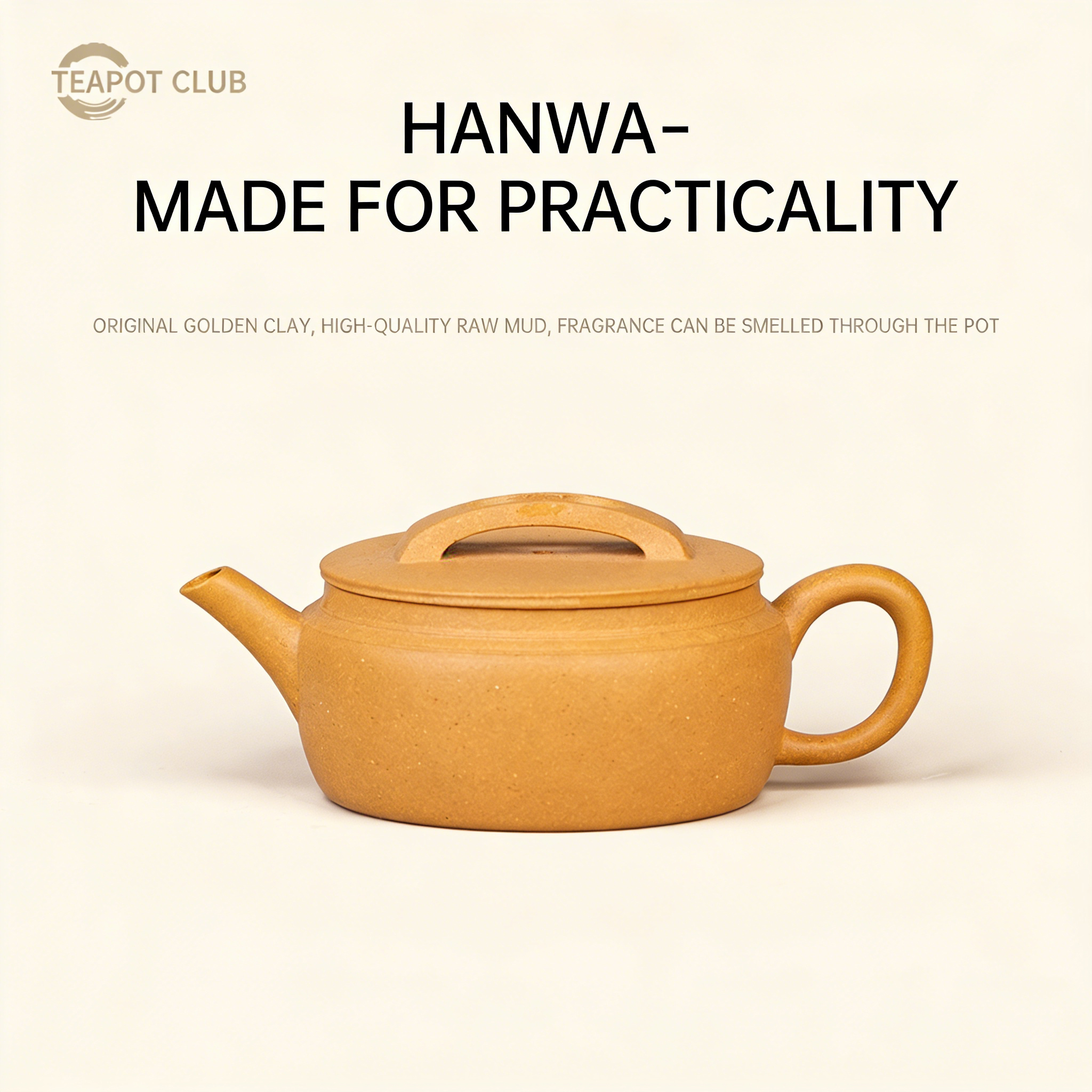 Yixing Purple Clay Teapot • Original Ore Golden Duan Ni • Hanwa Style • Master Handcrafted • Gongfu Tea Set • Tea Brewing Vessel