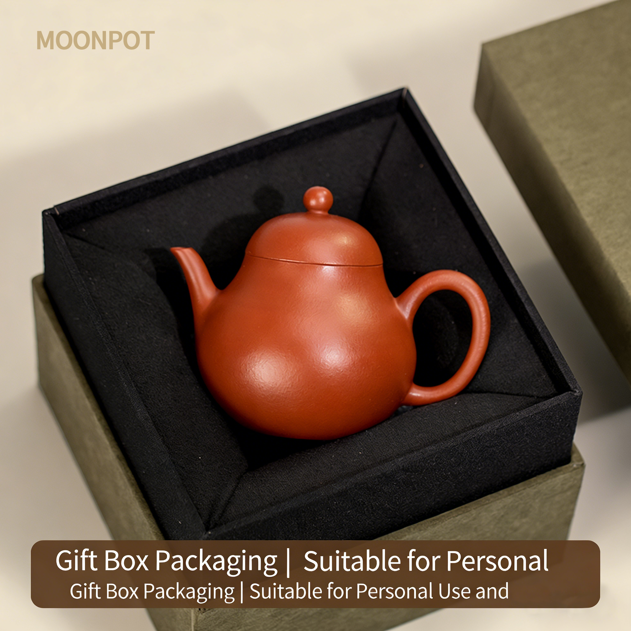 Yixing Zisha "Gao Li" (Tall Pear) Teapot — a 150ml reproduction of an authentic Qing-Dynasty antique, crafted from raw mineral zhuni clay, capturing the essence of classic teapot aesthetics.