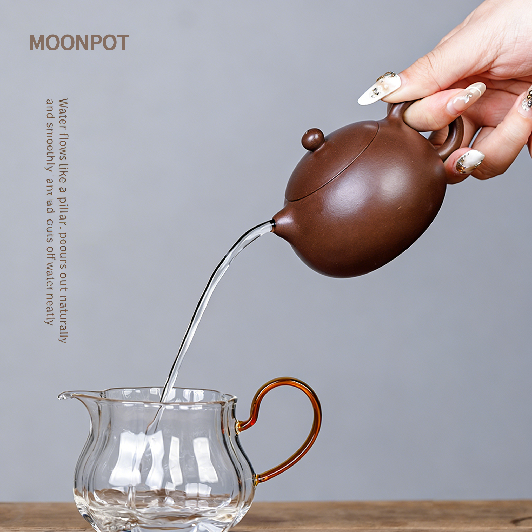 Yixing Zisha "Xishi" Teapot (Moonpot), 175ml, handmade from authentic iron-sand Zini clay—a traditional small teapot for home tea brewing, perfect as a gift.