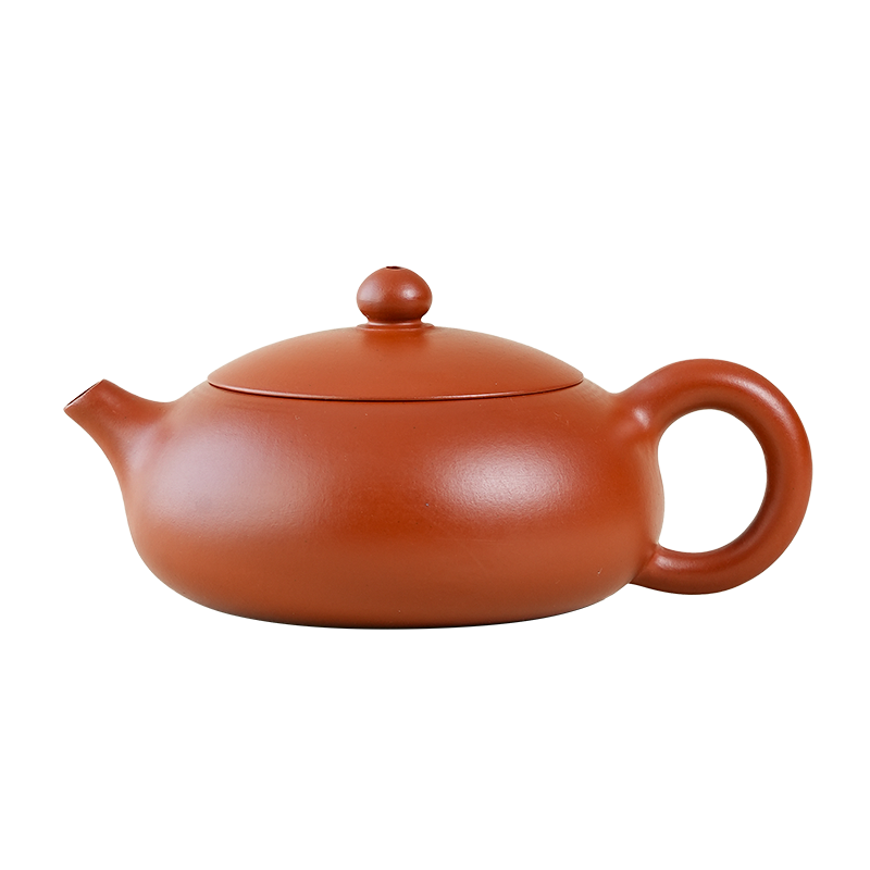 Yixing Zisha Moonpot (Bian Xishi Teapot) • Original Zhuni Clay • Beauty of Ancient Teapots • Replica of Qing Dynasty Antique Teapot • 130ml
