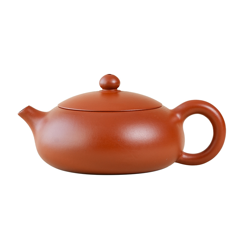 Yixing Zisha Moonpot (Bian Xishi Teapot) • Original Zhuni Clay • Beauty of Ancient Teapots • Replica of Qing Dynasty Antique Teapot • 130ml
