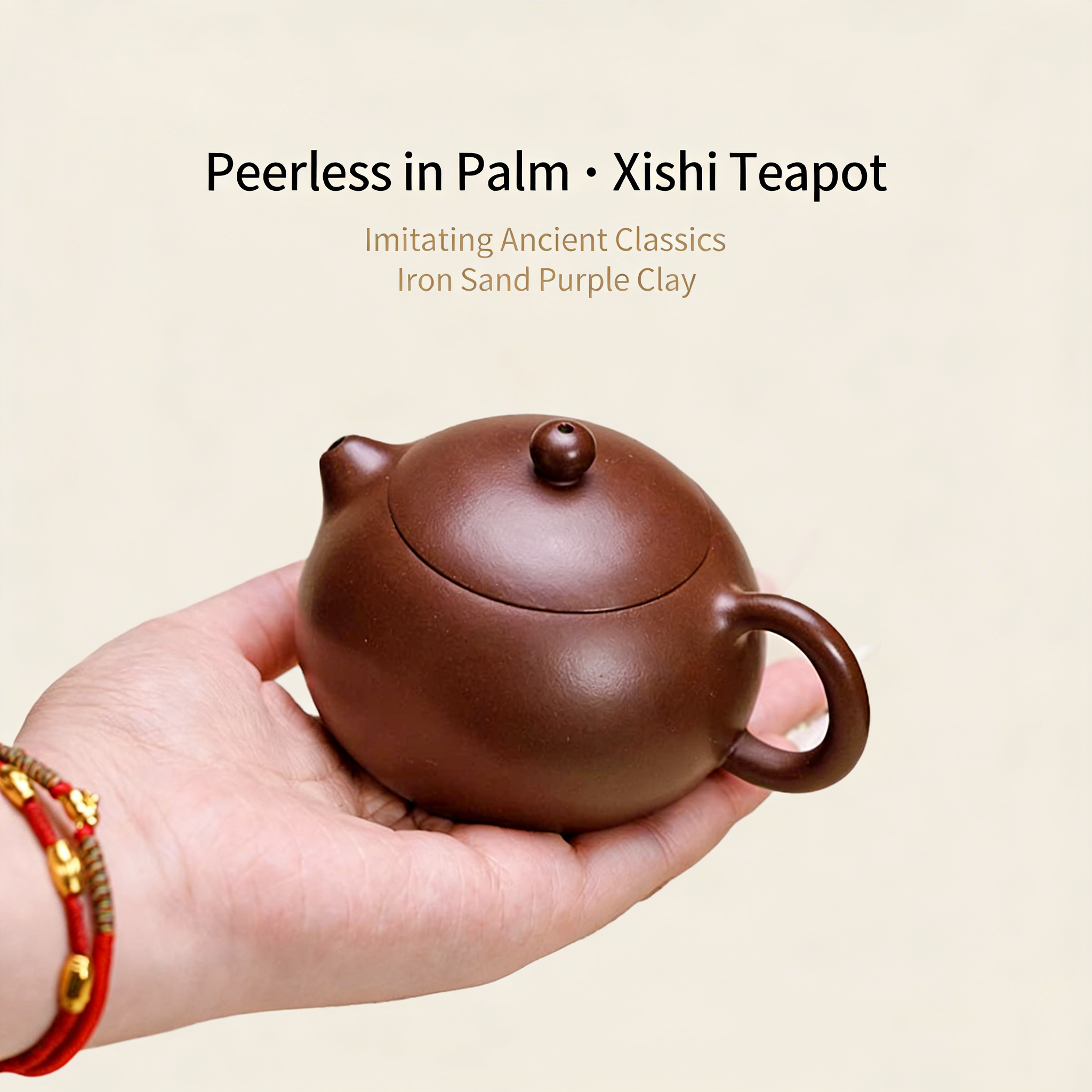 【Yuanhu】Authentic Handmade Yixing Teapots  Xishi  Zini clay ， 175ml