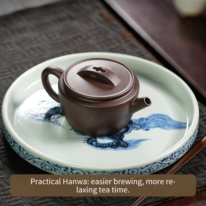 【Yuanhu】Authentic Handmade Yixing Teapots Ming-style Hanwa  Zini  Clay, 120ml