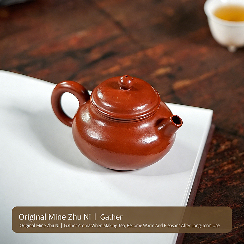 【Yuanhu】Authentic Handmade Yixing Teapots  Rongtian  Zhuni  Clay，100ml