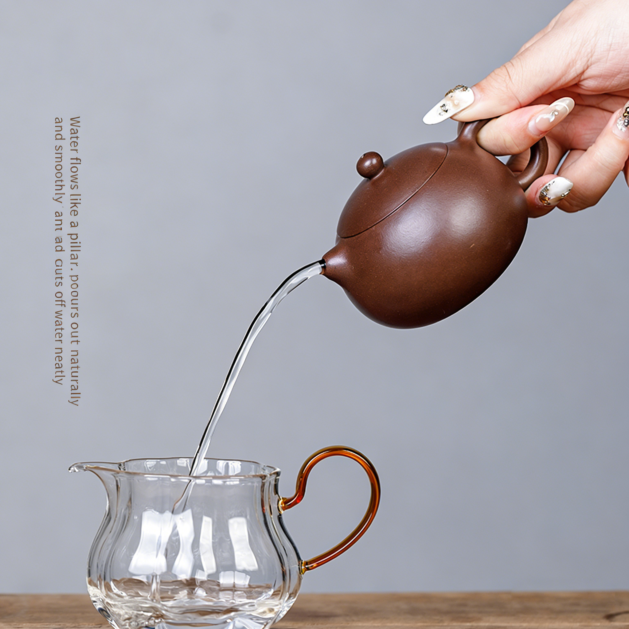 【Yuanhu】Authentic Handmade Yixing Teapots  Xishi  Zini clay ， 175ml