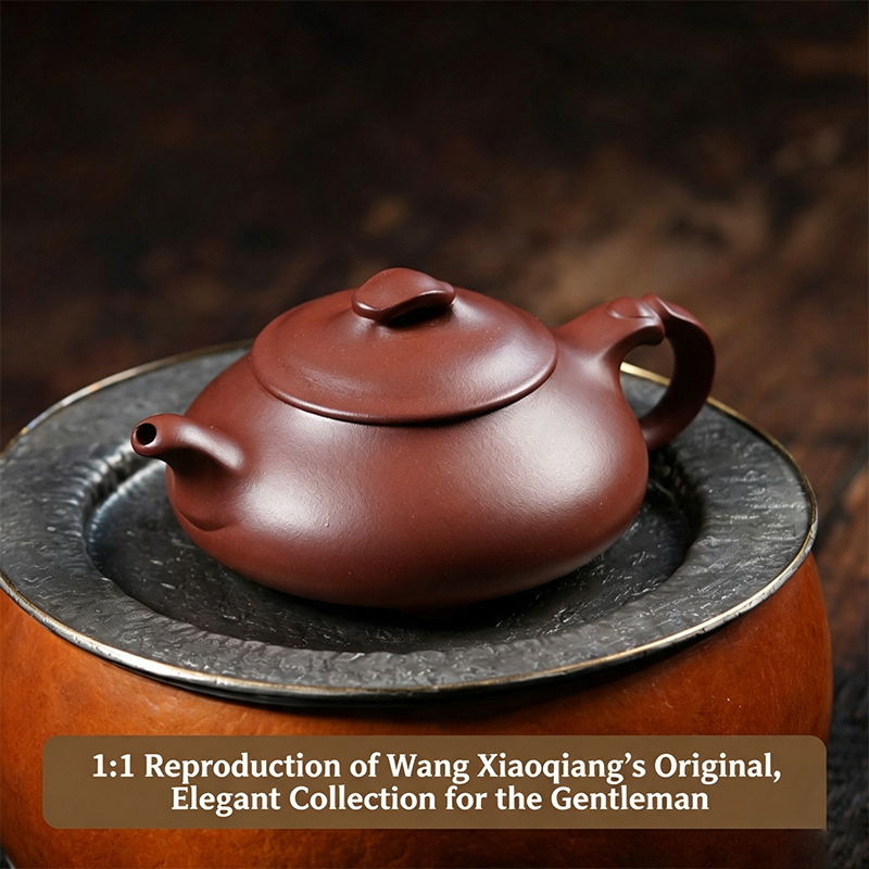 【Yuanhu】Authentic Handmade Yixing Teapots JIanpiao Dicaoqing Clay, 200ml