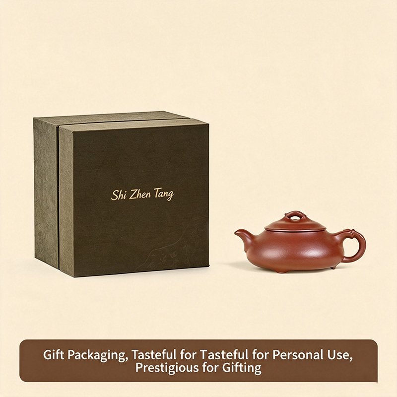 【Yuanhu】Authentic Handmade Yixing Teapots JIanpiao Dicaoqing Clay, 200ml