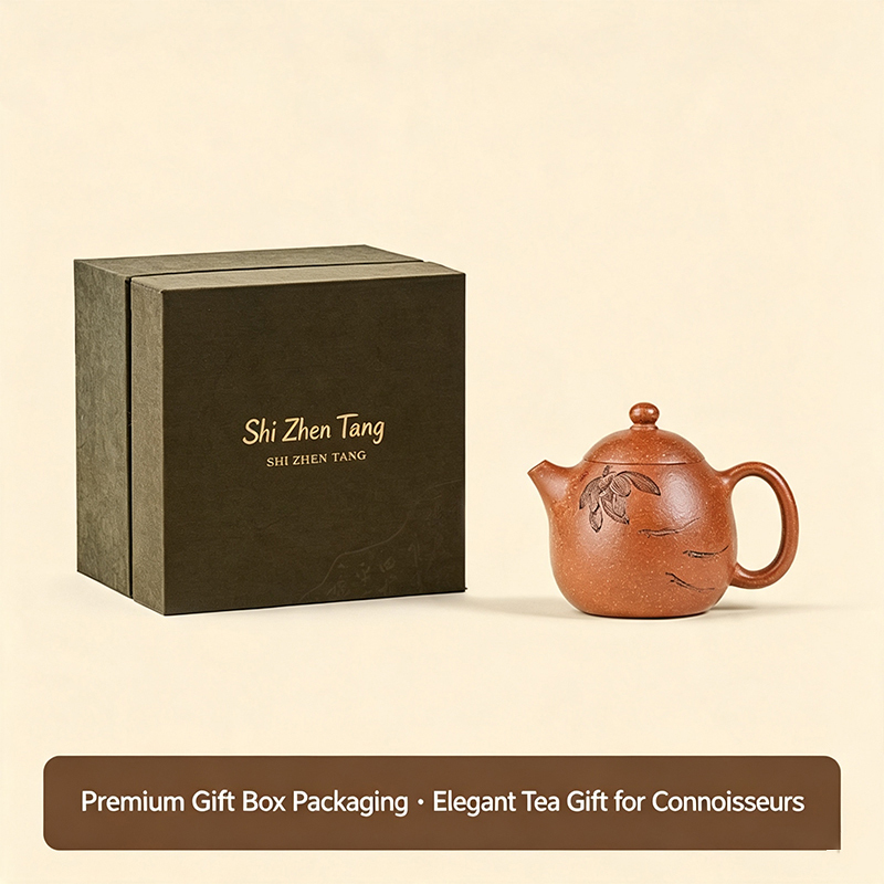 【Yuanhu】Authentic Handmade Yixing Teapots Longdan Duanni Clay, 100ml
