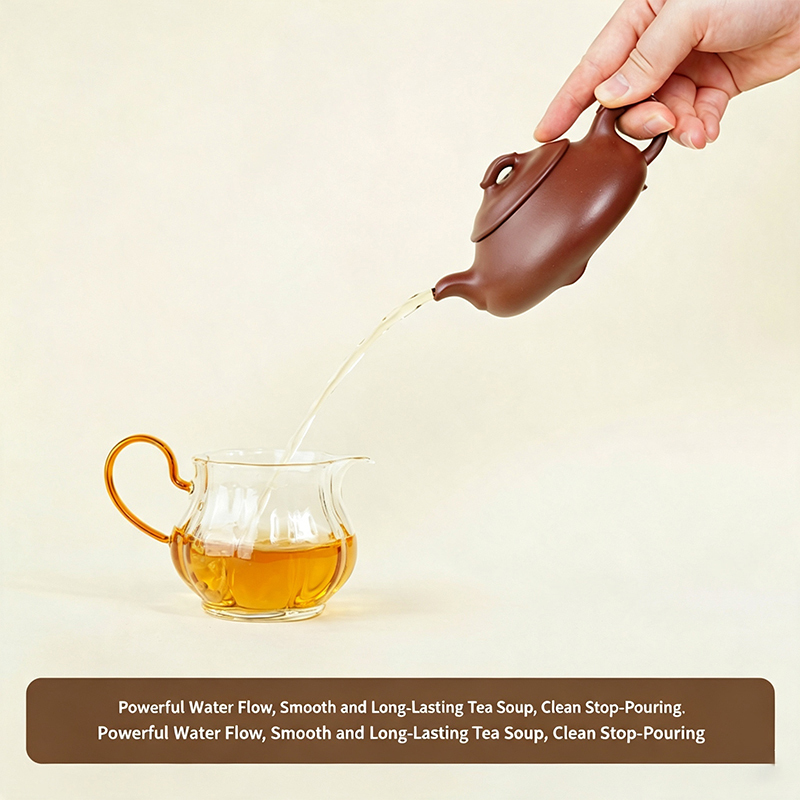 【Yuanhu】Authentic Handmade Yixing Teapots JIanpiao Dicaoqing Clay, 200ml
