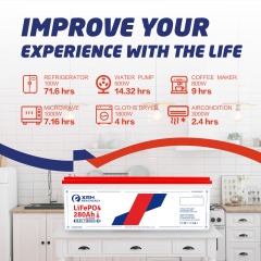 XRH 24V 280Ah Self-Heating LiFePO4 Battery