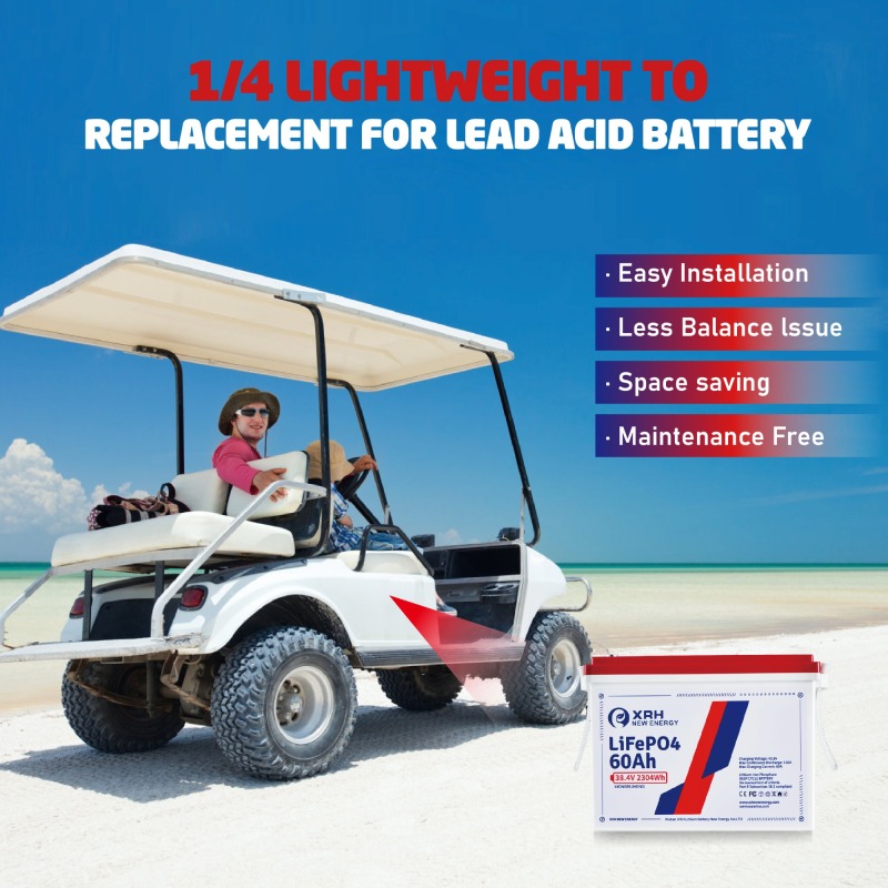 XRH 36V 60Ah Golf Cart Battery Plastic