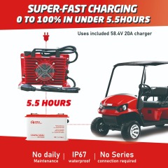XRH 48V 105Ah Golf Cart Battery Steel