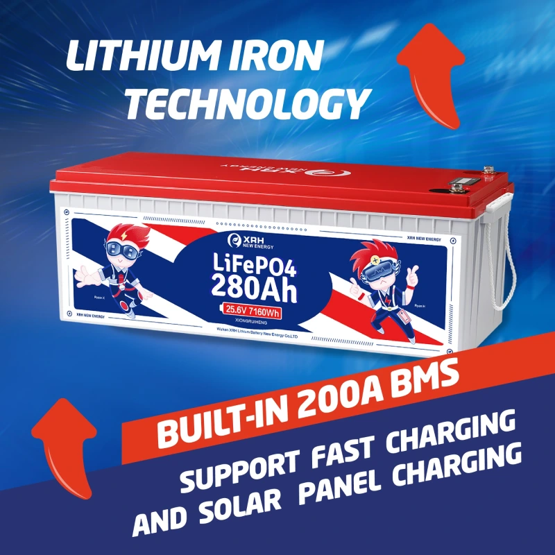 XRH 24V 280Ah LiFePO4 Battery