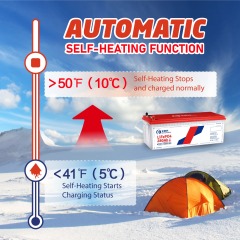 XRH 24V 280Ah Self-Heating LiFePO4 Battery
