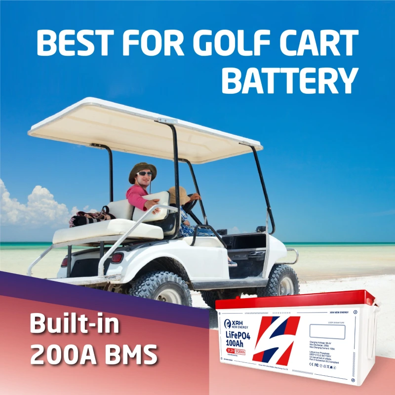XRH 48V 100AH Golf Cart LiFePO4 Battery